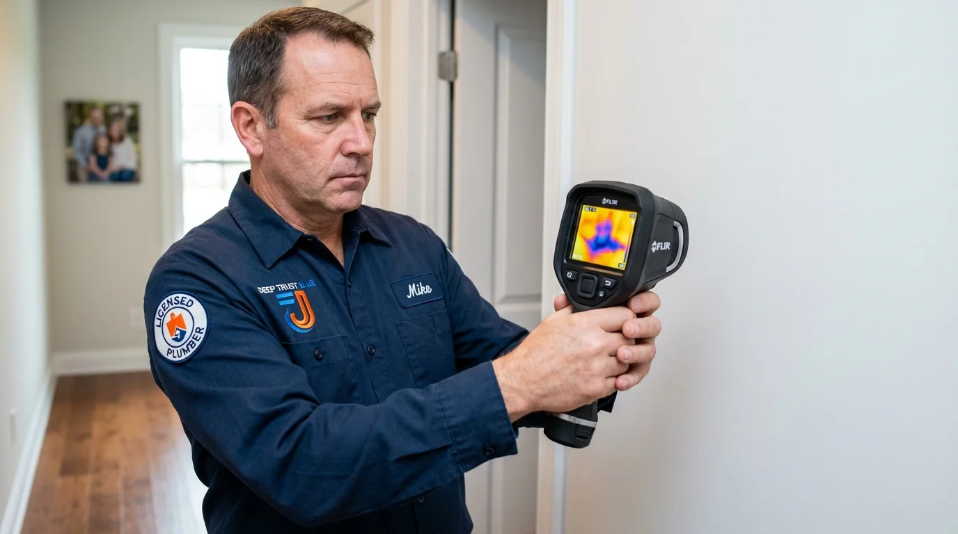 Thermal imaging leak detection by Johns Plumbing LLC in Orion